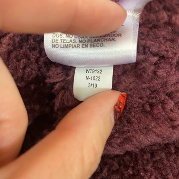 Liv Outdoor Wiley Sherpa Fleece Pullover Magenta Purple Womens Small Pocket - Picture 13 of 14